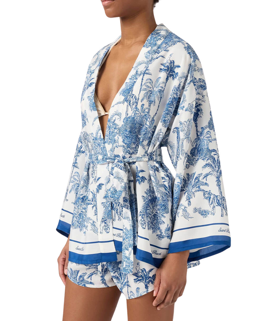 MC2 Saint Barth Dresses MC2 CARLY JUNGLE OCEANIA WOMAN KIMONO