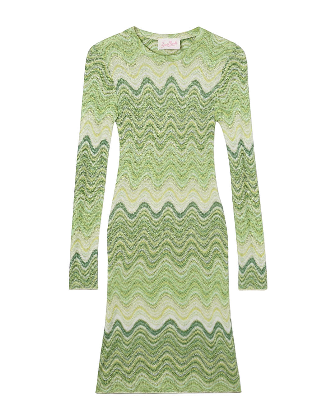 MC2 Saint Barth Dresses MC2 IMANY LS DRESS RACHEL SEA WAVE SOFT