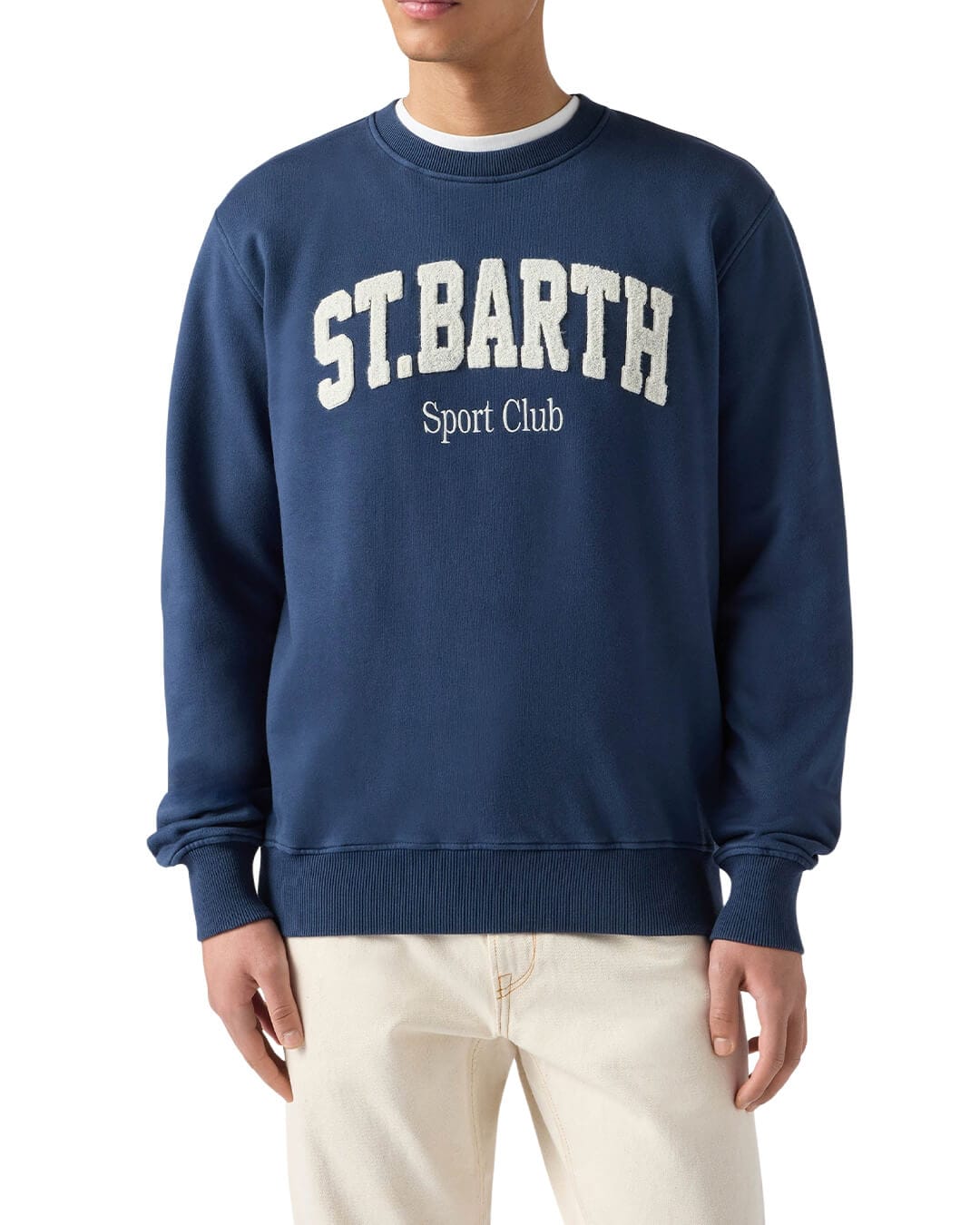 MC2 Saint Barth Jumpers MC2 PONZA MAN FLEECE CREWNECK SWEATSHIRT STB SPORT 61 TERRY