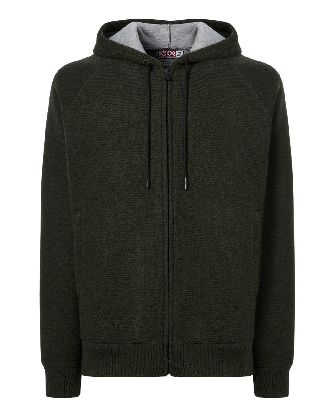 MC2 Saint Barth Jumpers MC2 Saint Barth Carrel Knit Full Zip Hoodie Canete 52 Military 00659I