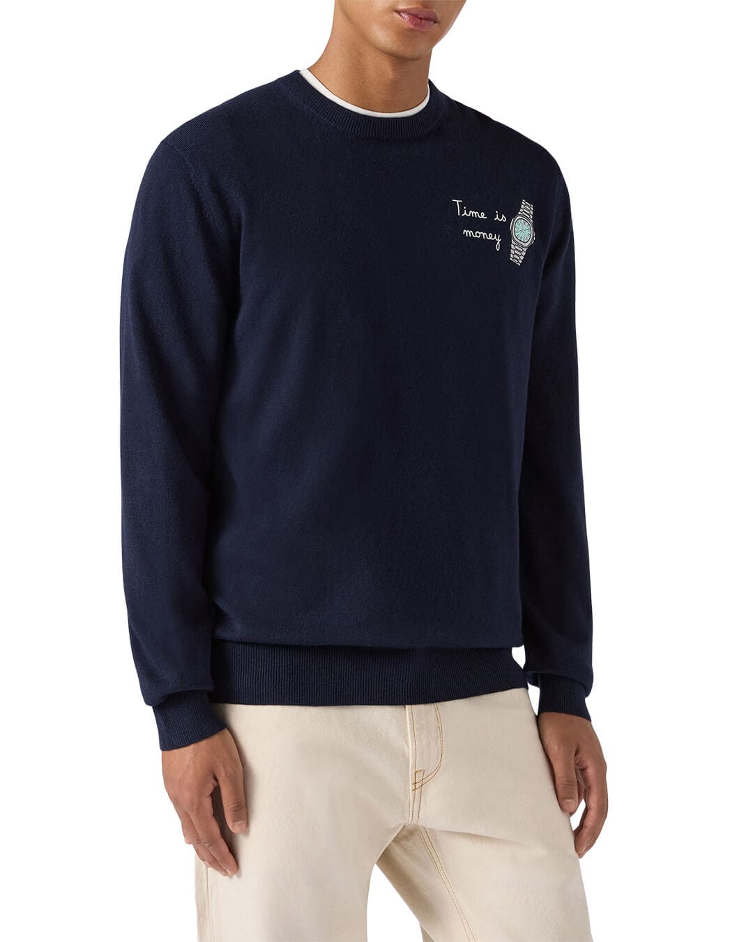 MC2 Saint Barth Jumpers MC2 Saint Barth Heron Light Embry Crew Neck Light Sweater Invest Time 61 00150I