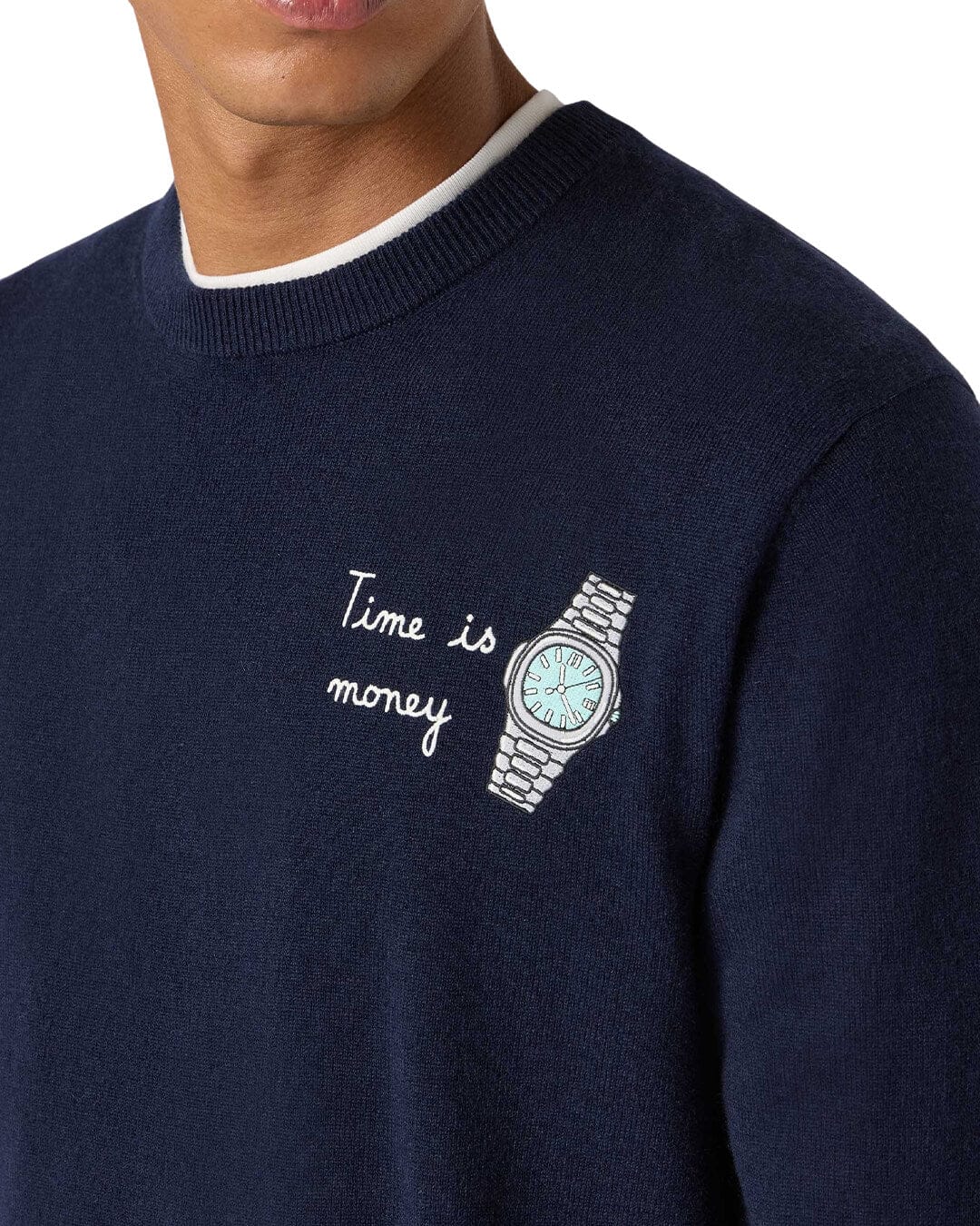 MC2 Saint Barth Jumpers MC2 Saint Barth Heron Light Embry Crew Neck Light Sweater Invest Time 61 00150I