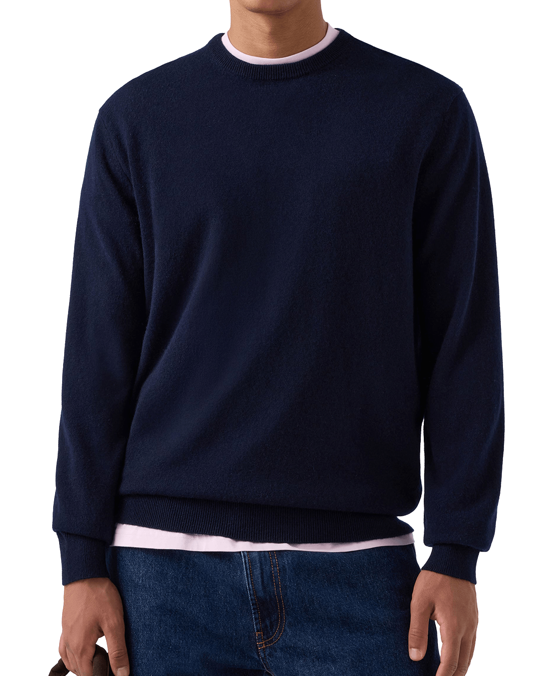 Mc2 Saint Barth Jumpers MC2 Saint Barth Night Blue Regent Cashmere Crew Neck Jumper