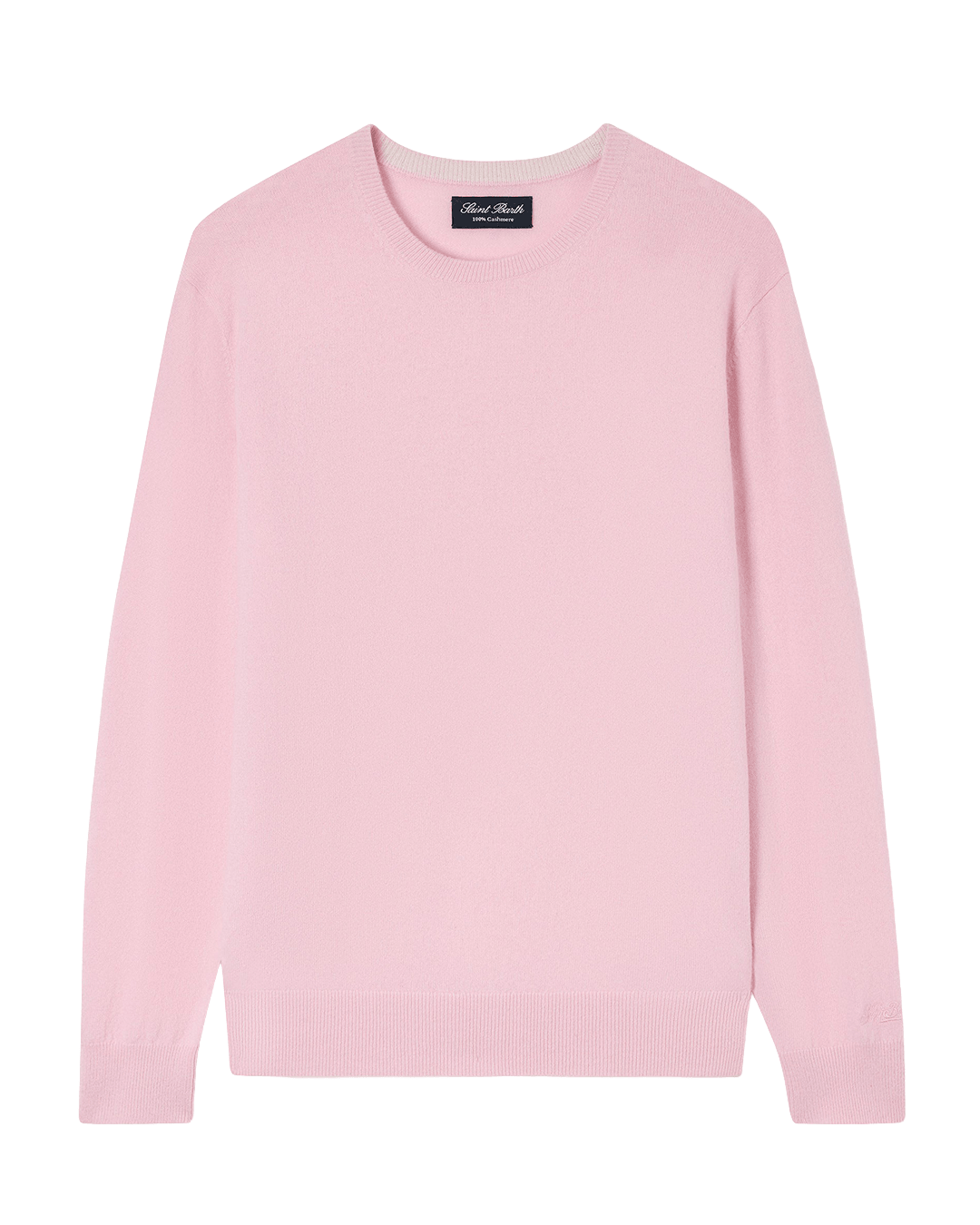 Mc2 Saint Barth Jumpers MC2 Saint Barth Pink Regent Cashmere Crew Neck Jumper