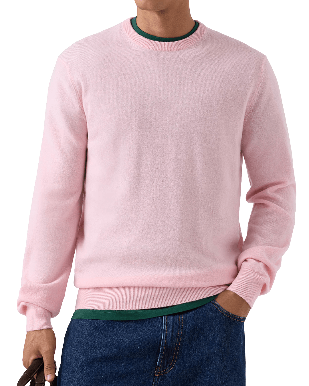Mc2 Saint Barth Jumpers MC2 Saint Barth Pink Regent Cashmere Crew Neck Jumper
