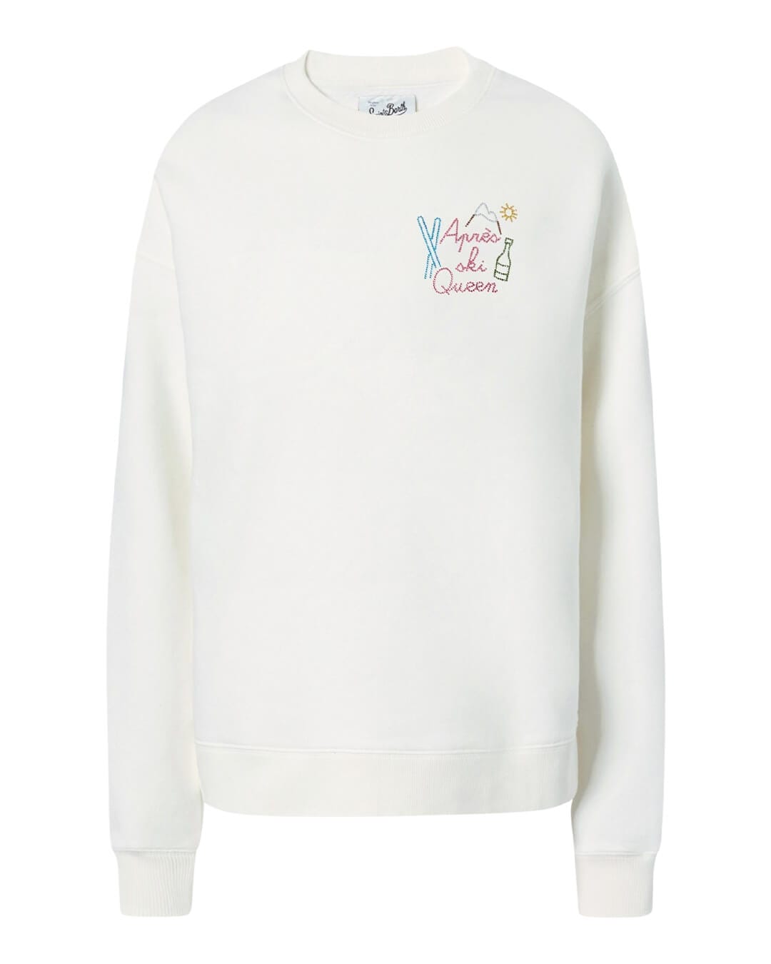 MC2 Saint Barth Jumpers MC2 Saint Barth Stardust W Woman Roundneck Sweatshirt Apres Ski Queen 10 Strass 00660I