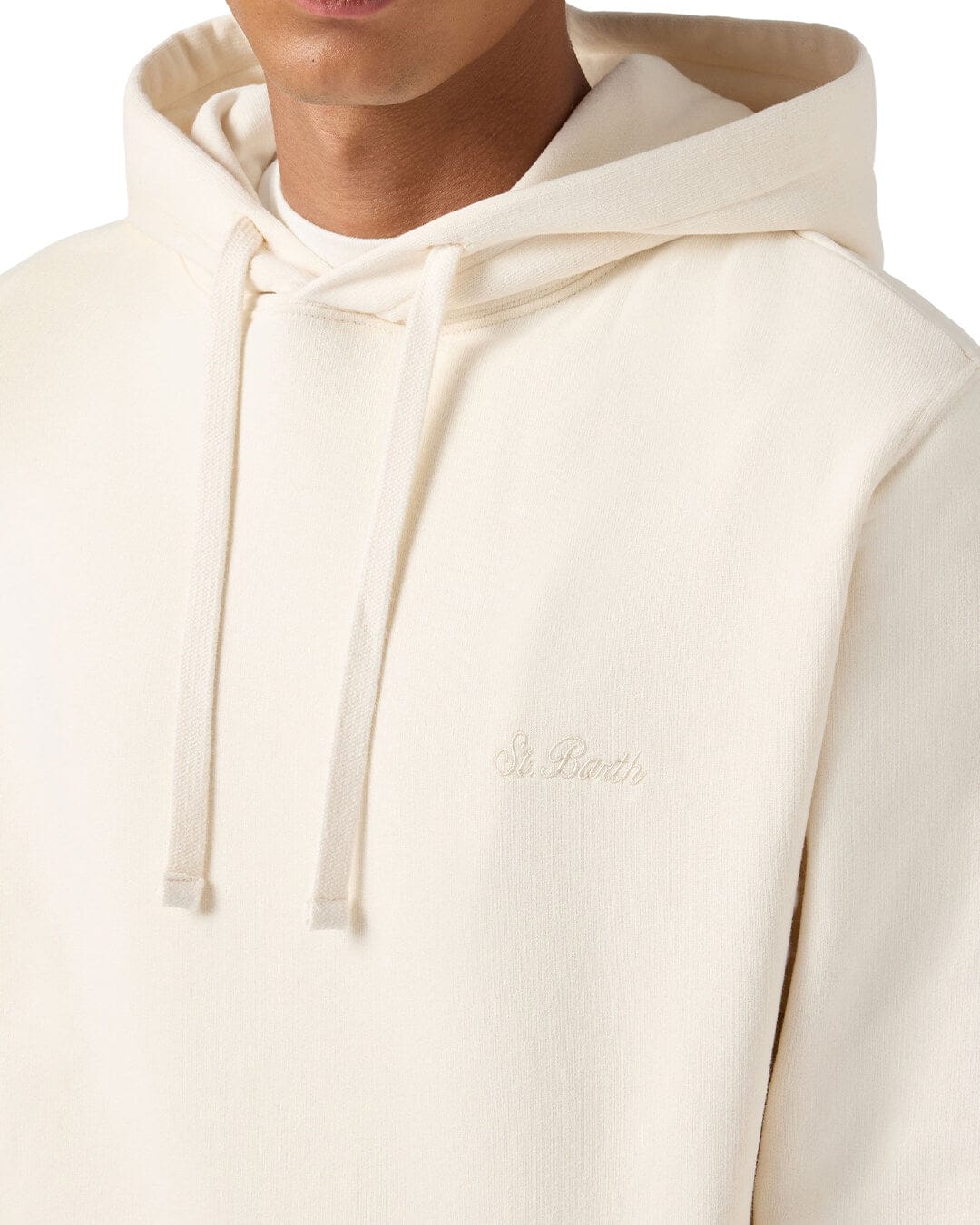 MC2 Saint Barth Jumpers MC2 Saint Barth Tribeca Man Hooded Fleece Sweatshirt Sb 10I Emb 00401I