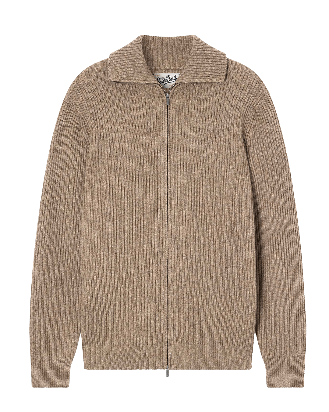 Mc2 Saint Barth Outerwear MC2 Saint Barth Nut Brown Preston Wool Knit Jacket