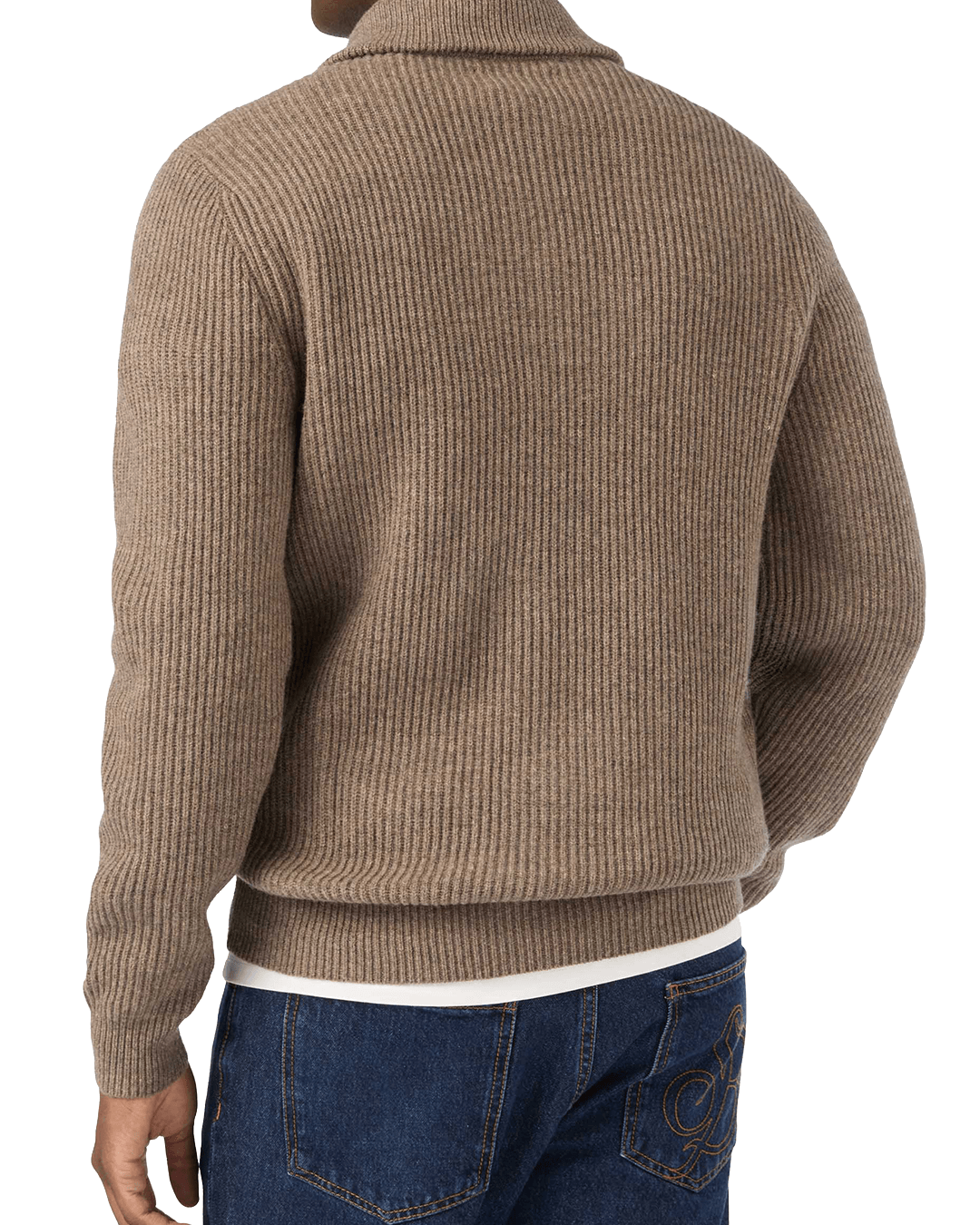 Mc2 Saint Barth Outerwear MC2 Saint Barth Nut Brown Preston Wool Knit Jacket