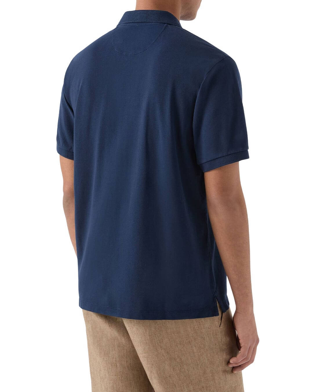 MC2 Saint Barth Polo Shirts MC2 CHARLES NAVY  JERRSEY STRETCH PIQUET POLO PIQUET