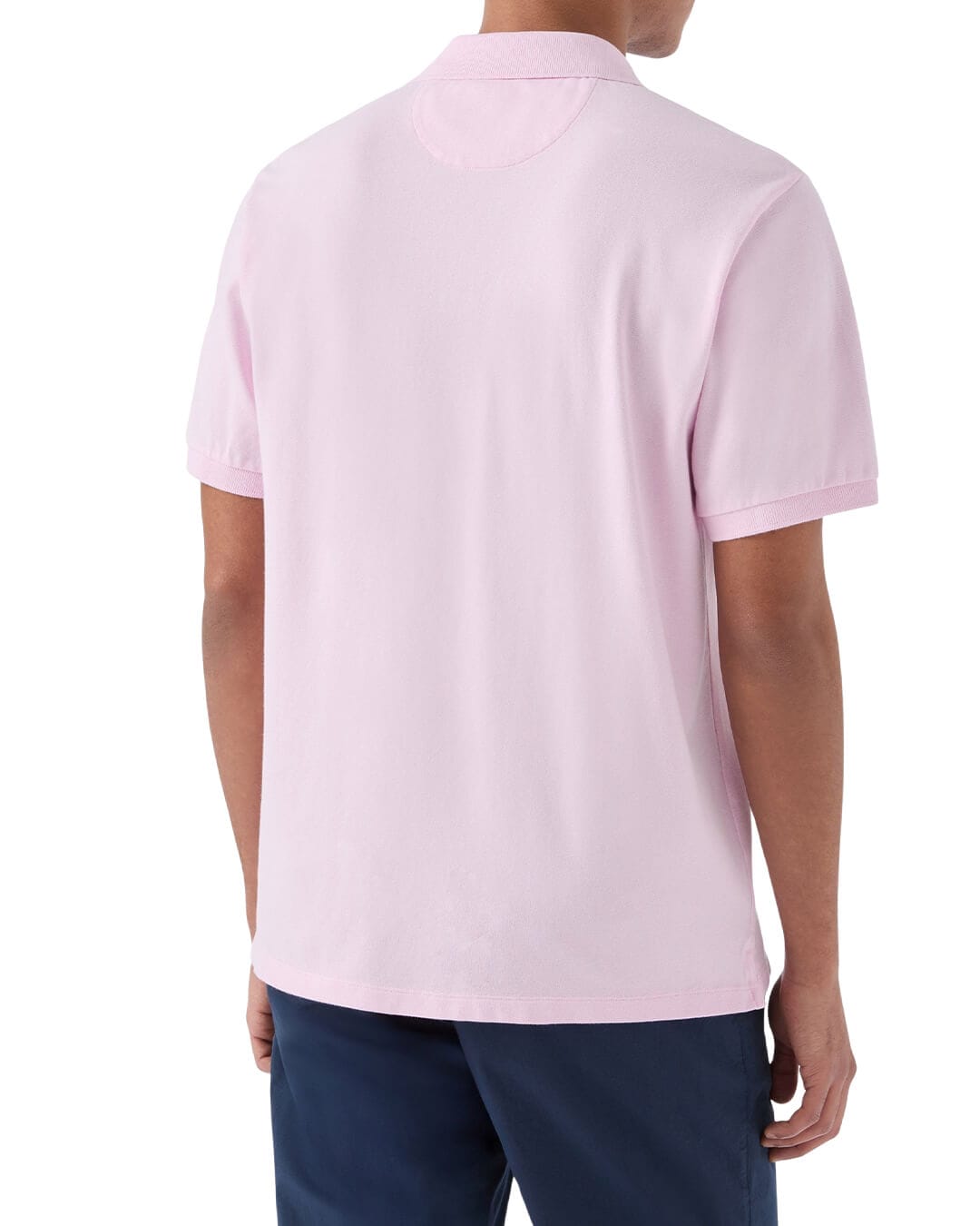 MC2 Saint Barth Polo Shirts MC2 CHARLES PINK JERSEY STRETCH PIQUET POLO PIQUET