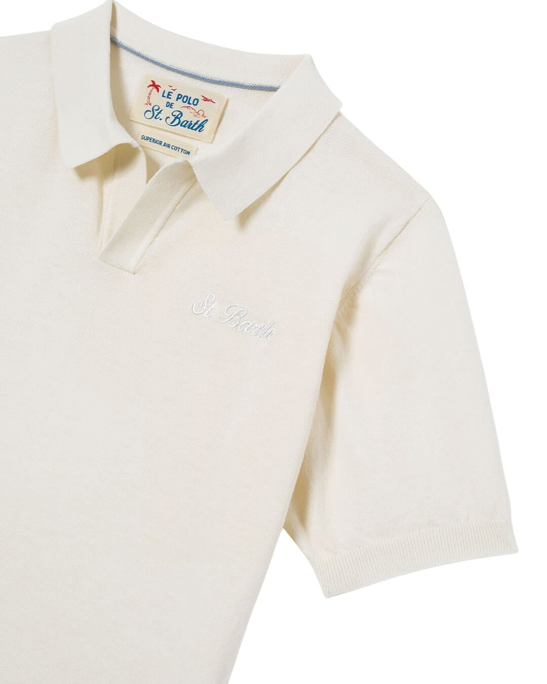 MC2 Saint Barth Polo Shirts MC2 Cream Sloan JR Cotton Polo Shirt