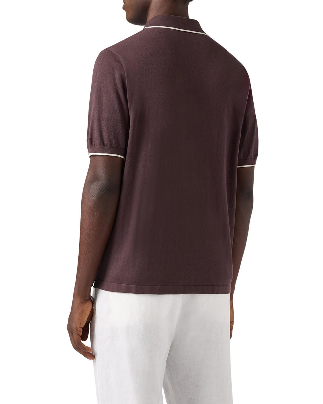 MC2 Saint Barth Polo Shirts MC2 SLOAN CONTRAST COTTON POLO SS 18 BROWN