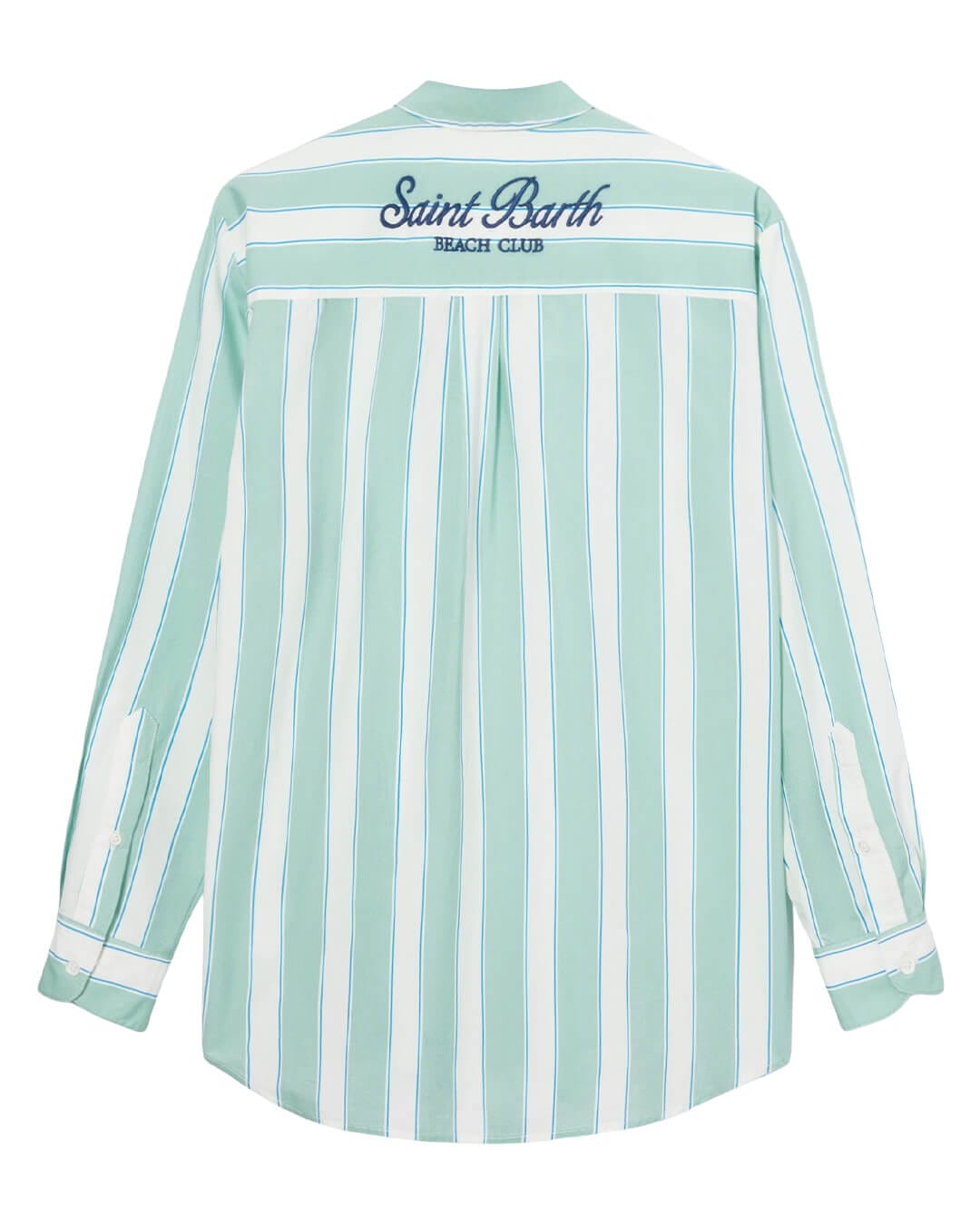 MC2 Saint Barth Shirts BRIGITTE GREEN BEACH STRIPES SHIRT
