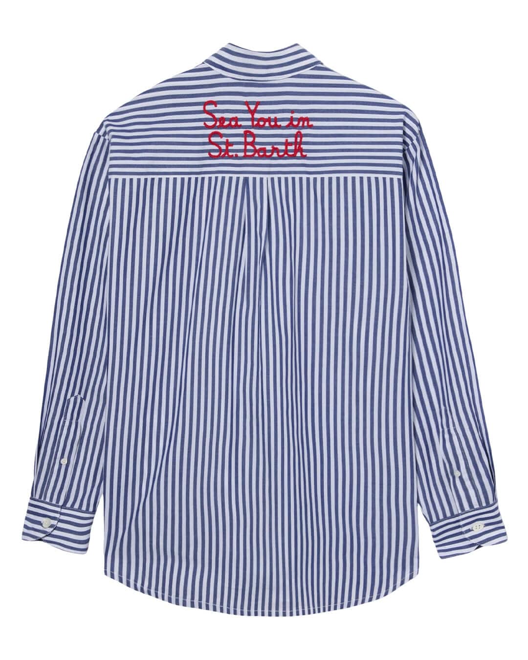 MC2 Saint Barth Shirts BRIGITTE NAVY STRIPES SHIRT