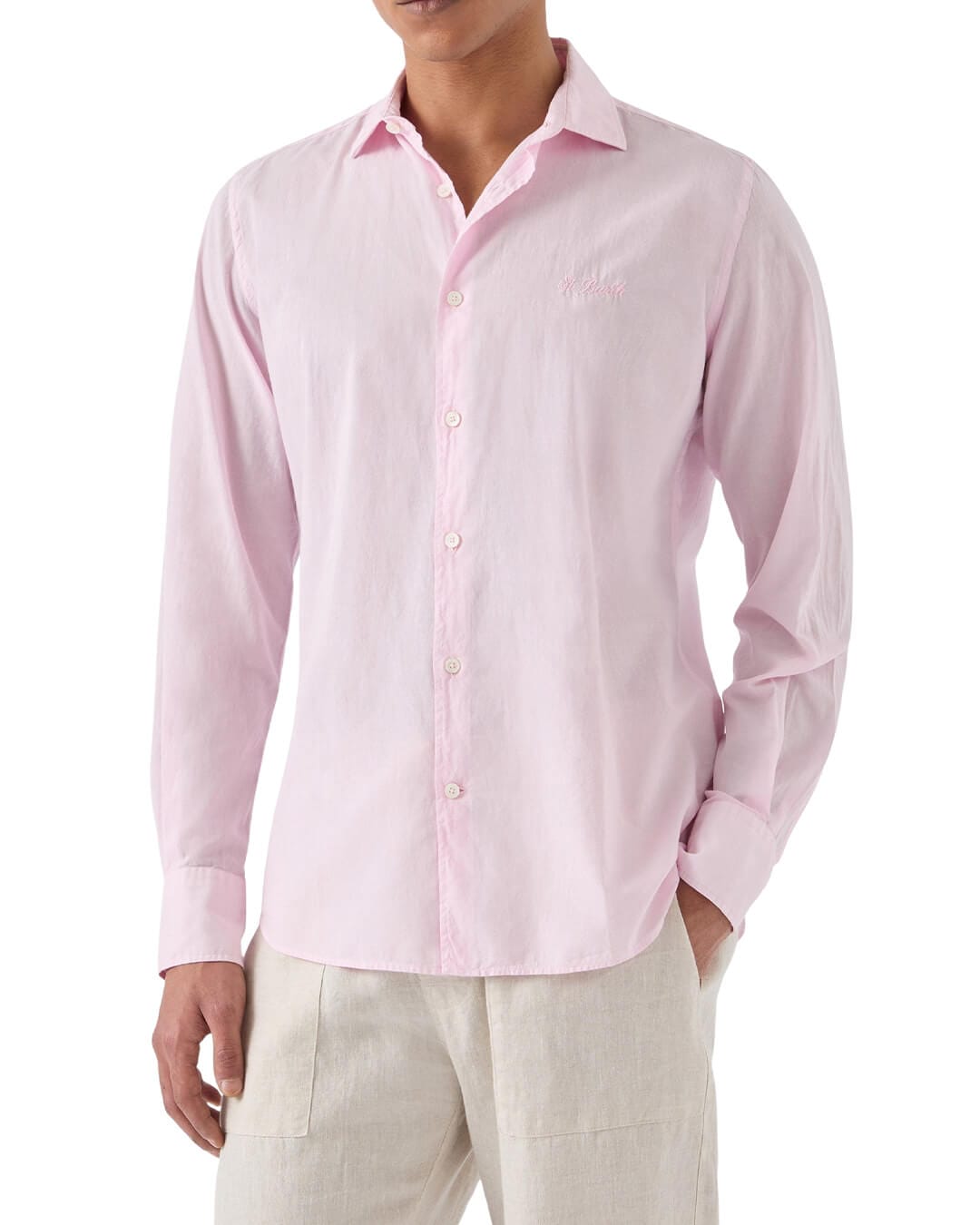 MC2 Saint Barth Shirts MC2 CHEMISE ICE COTTON VOILE SHIRT 21 PINK