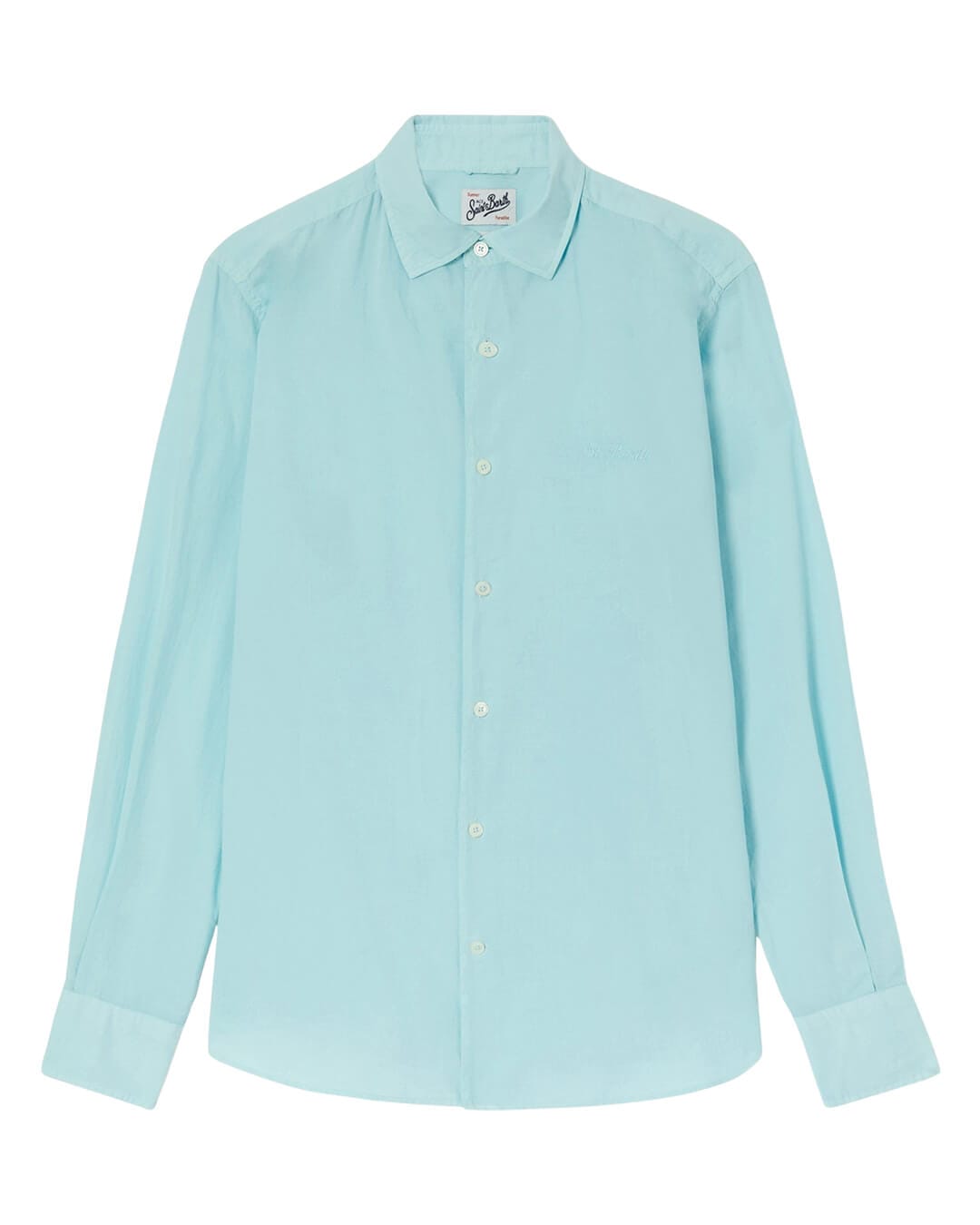 MC2 Saint Barth Shirts MC2 CHEMISE ICE COTTON VOILE SHIRT 56L WATERGREEN