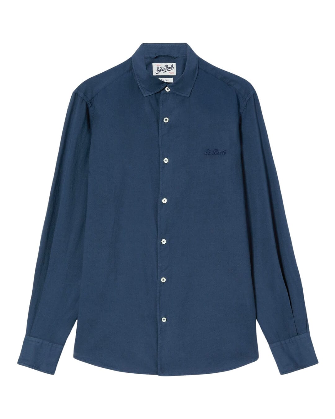 MC2 Saint Barth Shirts MC2 CHEMISE ICE COTTON VOILE SHIRT 61 BLUE NAVY