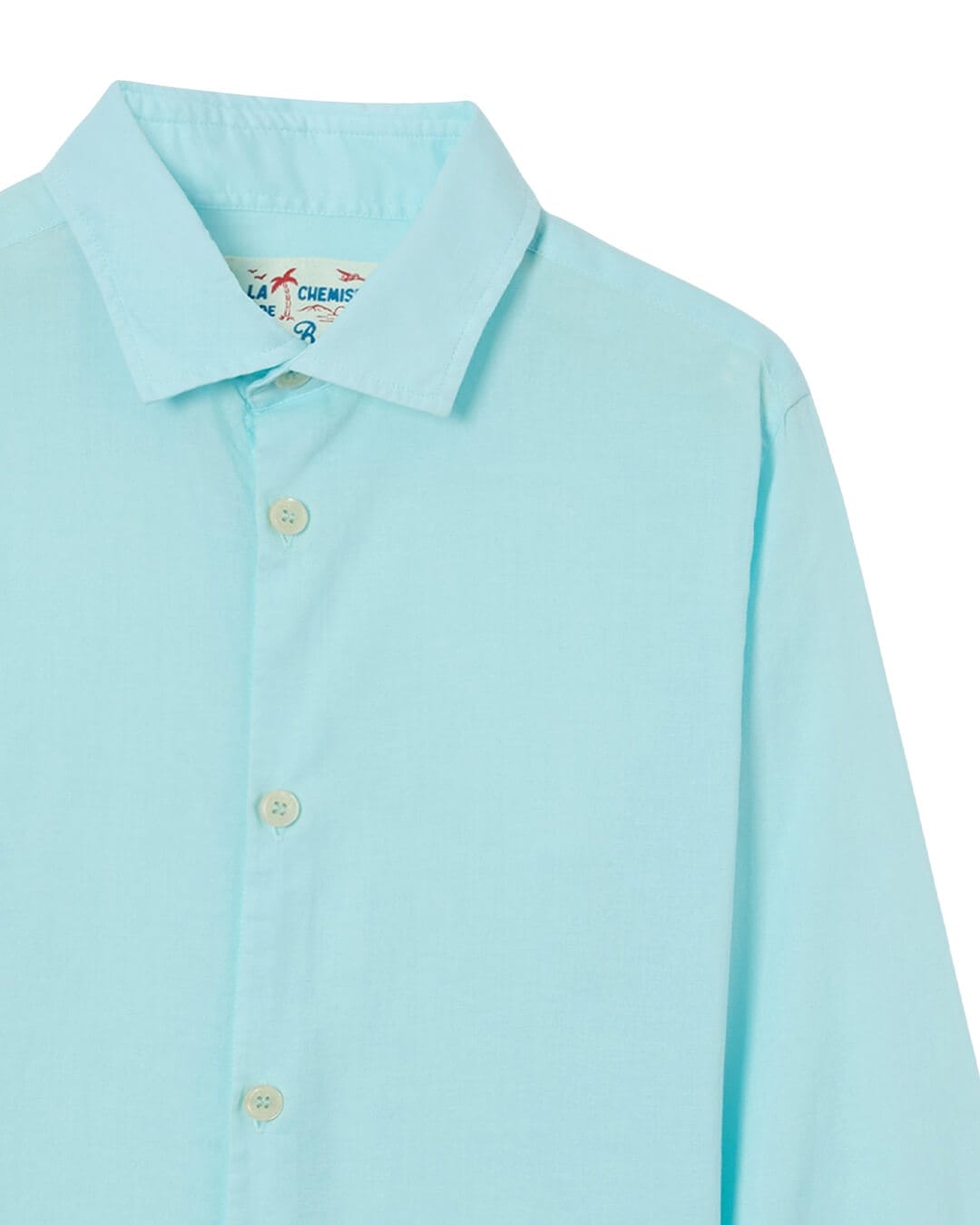 MC2 Saint Barth Shirts MC2 Chemise Ice Jr Cotton Voile Shirt 56l Watergreen