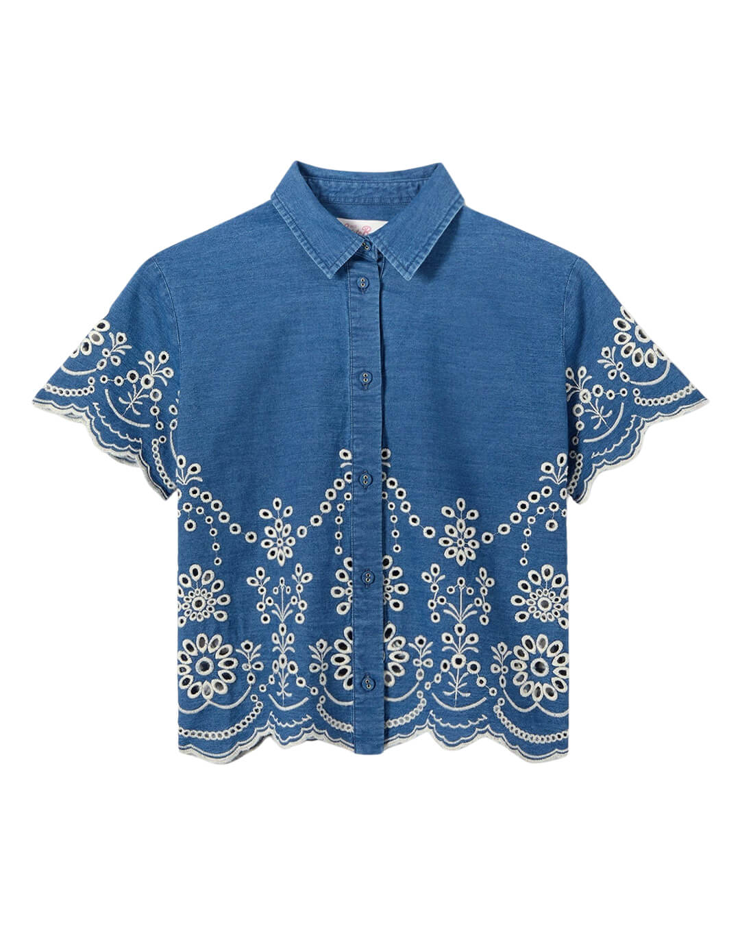 MC2 Saint Barth Shirts MC2 CLEMENTINE MORRIS FLOWER JR GIRL CROP BLOUSE