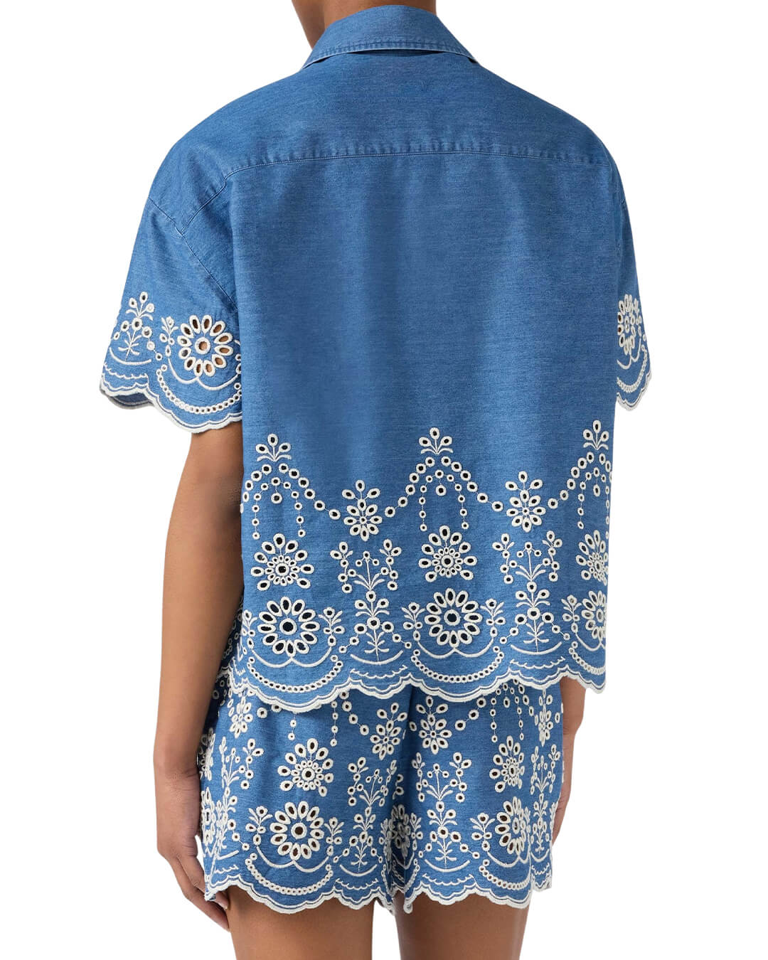 MC2 Saint Barth Shirts MC2 CLEMENTINE MORRIS FLOWER  WOMAN CROP BLOUSE