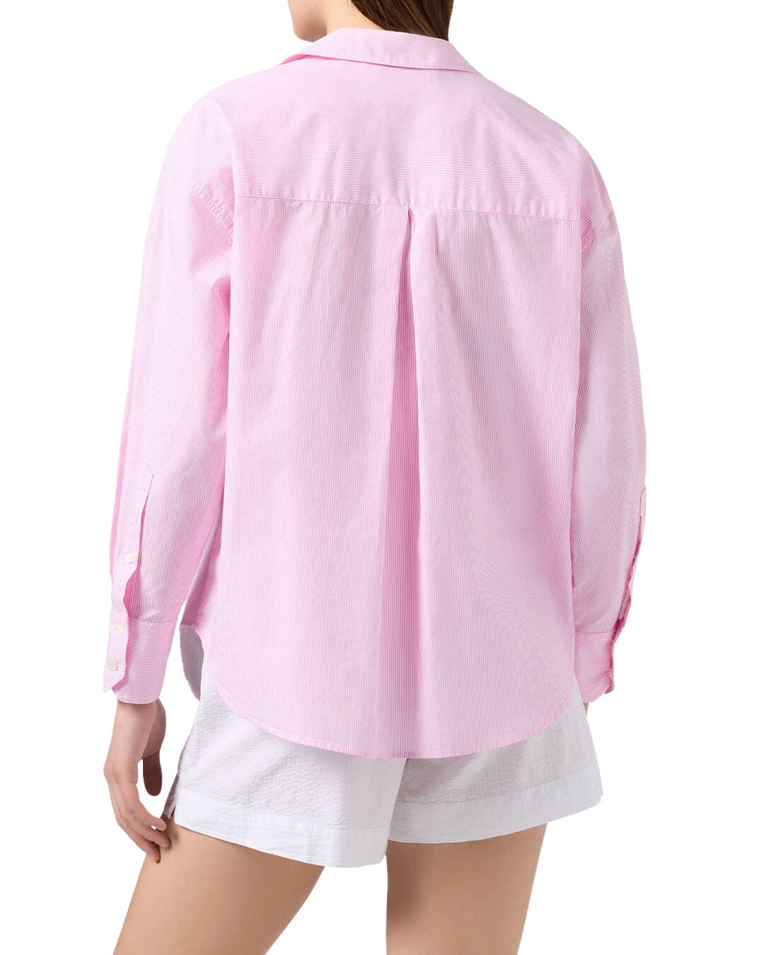 MC2 Saint Barth Shirts MC2 CRISTAL PINK STRIPES MICRO   LS SHIRT