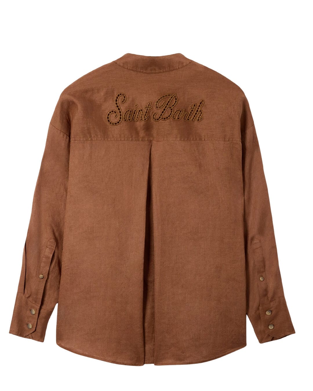 MC2 Saint Barth Shirts MC2 Cristal Pocket Ls Pocket Shirt Linen Sb Holed