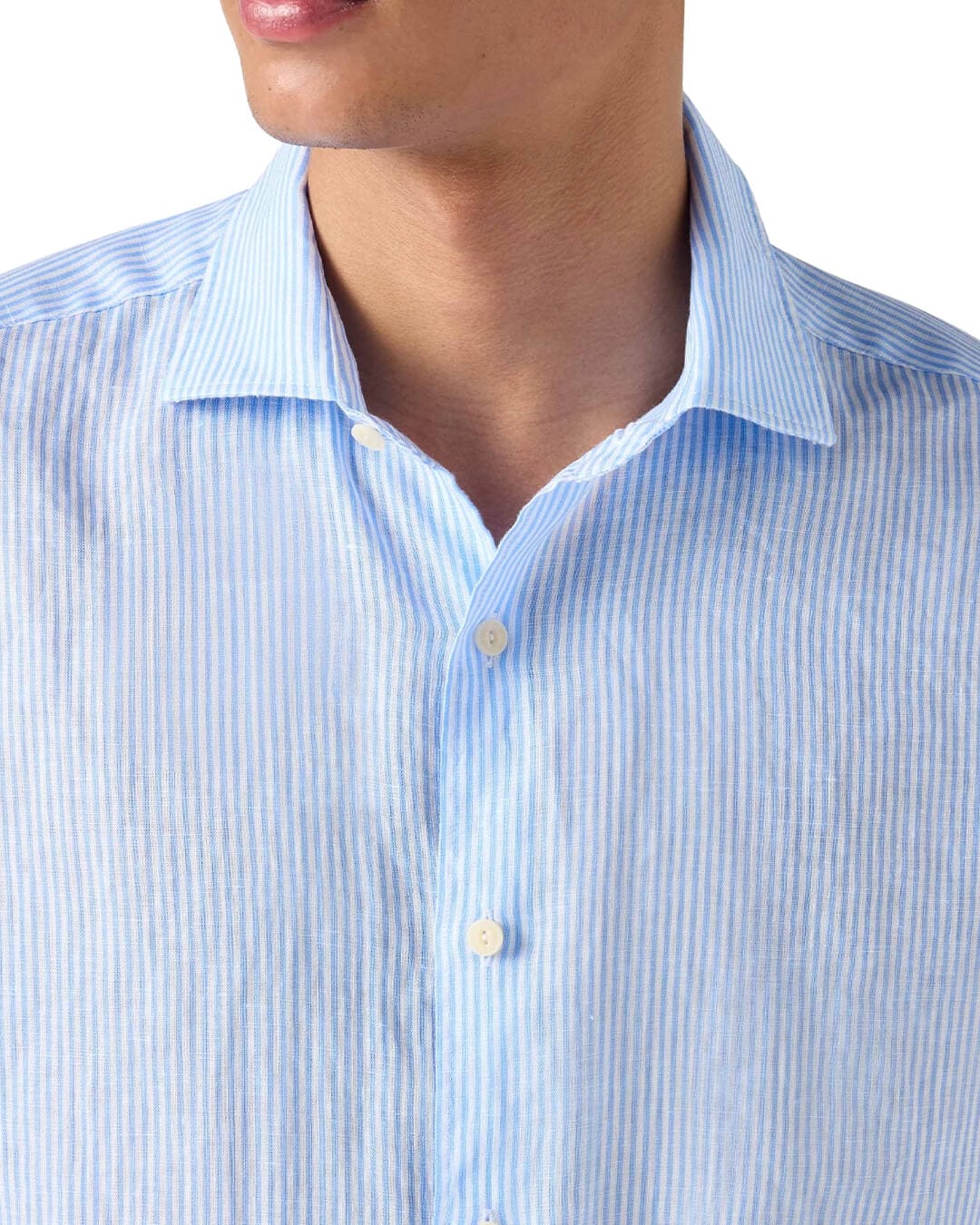 MC2 Saint Barth Shirts MC2 PAMPLONA CLASSIC SHIRT LINEN STRIPES