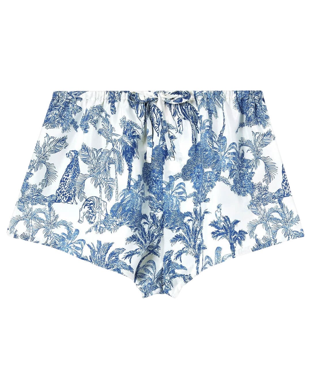 MC2 Saint Barth Shorts MC2 KAMMY WOMAN SHORT SILK HABOTAI FOULARD JUNGLE OCEANIA