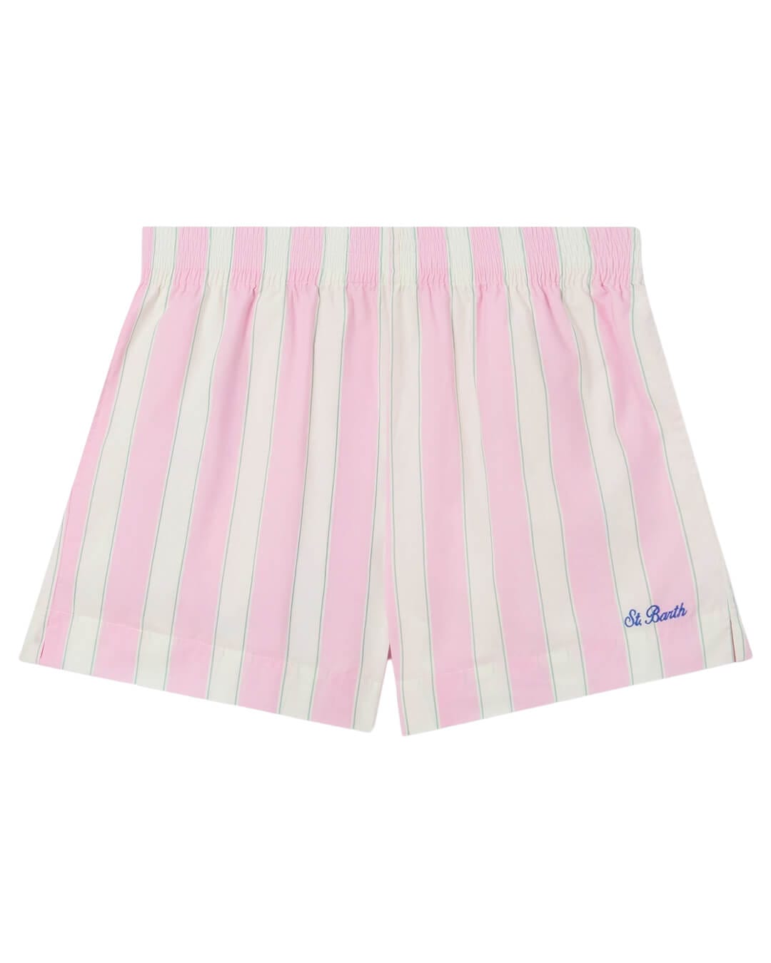 MC2 Saint Barth Shorts MC2 MEAVE WOMAN PULLUP SHORTS COTTON SB BEACH STRIPES 2153 EMB