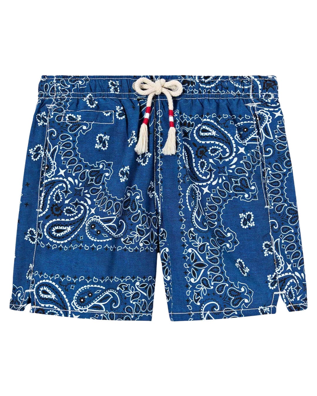 MC2 Saint Barth Swimwear CAPRESE BLUE BANDANNA  JR SWIM SHORT