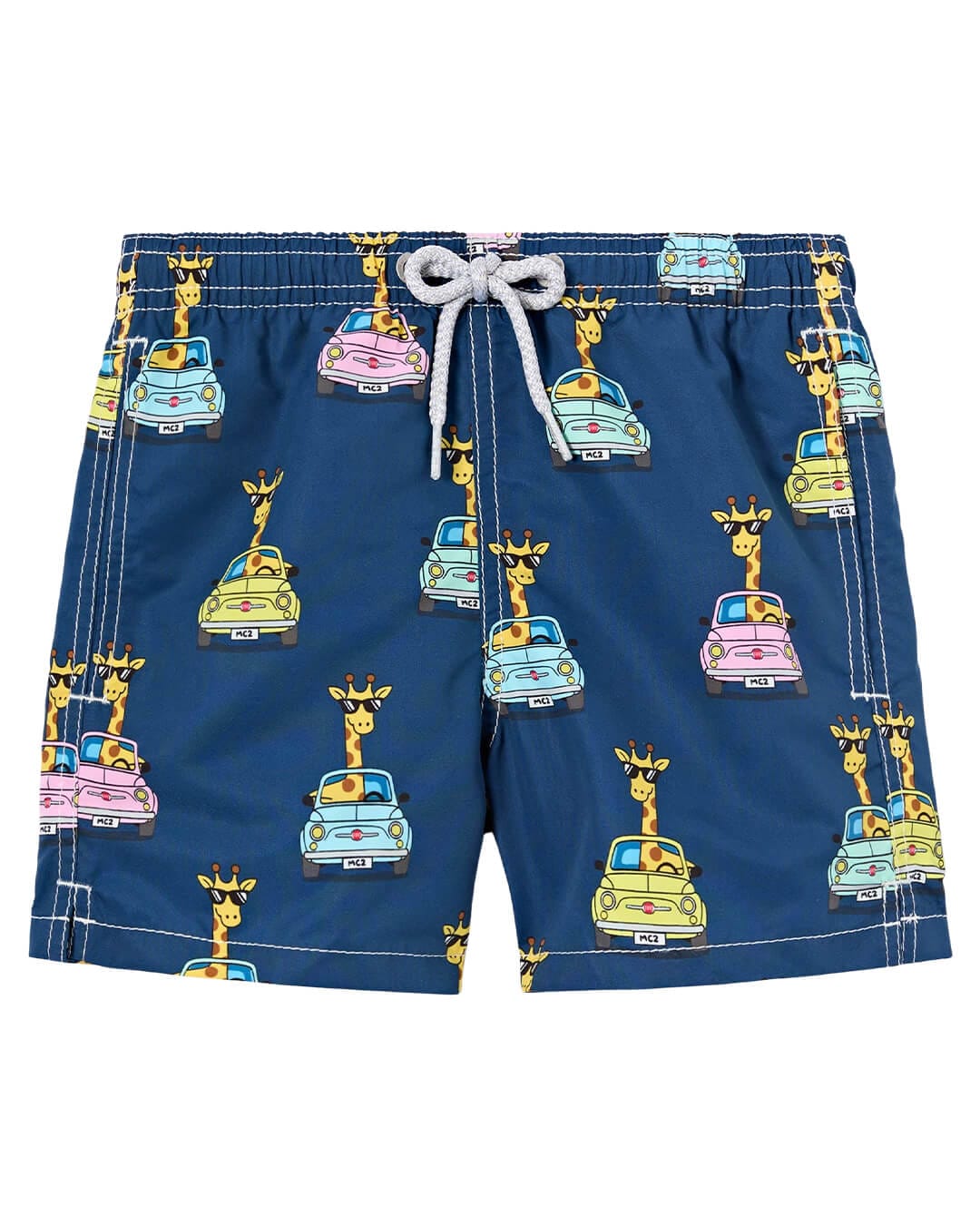 MC2 Saint Barth Swimwear JEAN GIRAFFE DRIVER PRINTED BOY SWIM SHORT