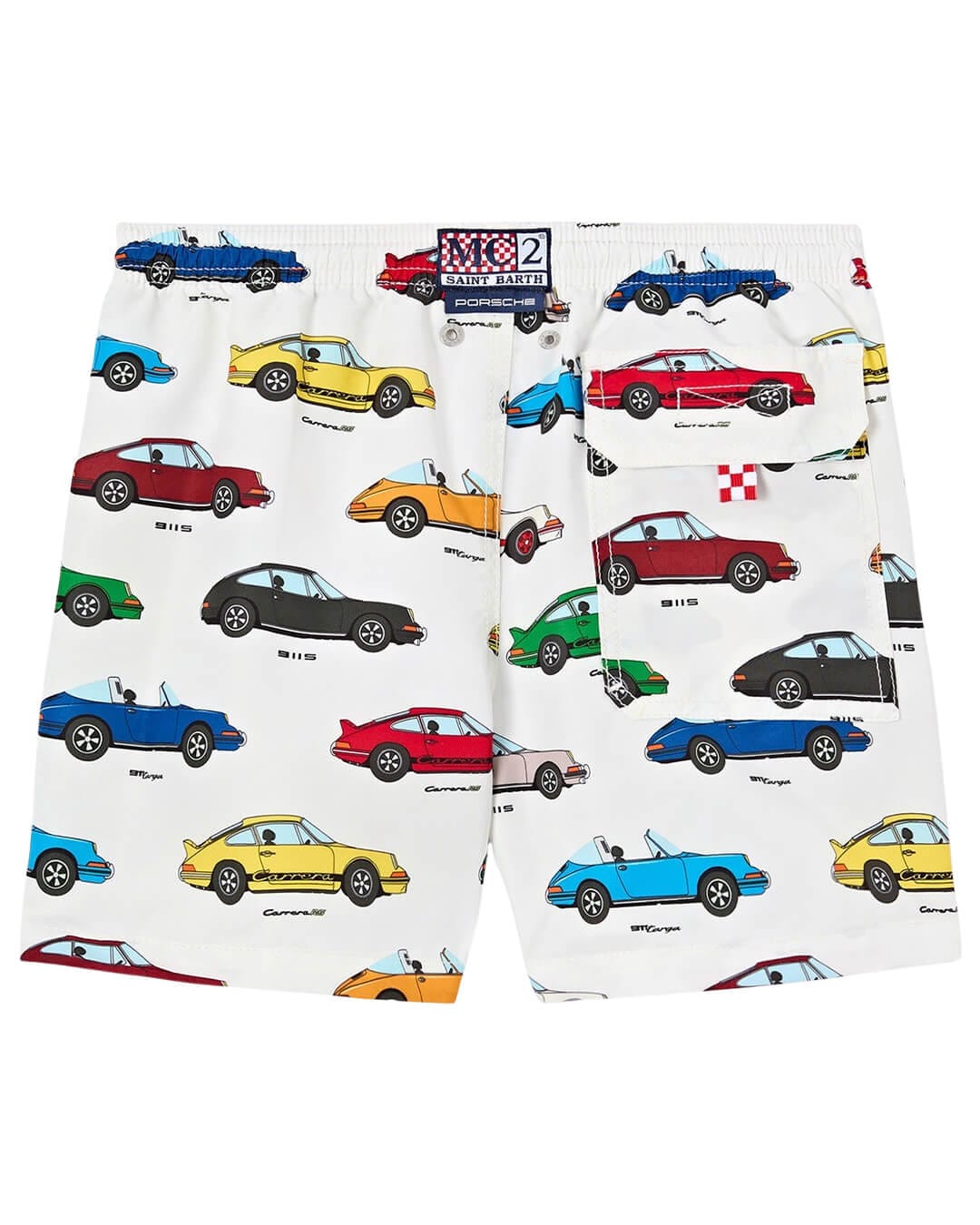 MC2 Saint Barth Swimwear JEAN PORSCHE PRINTED BOY SWIM SHORT