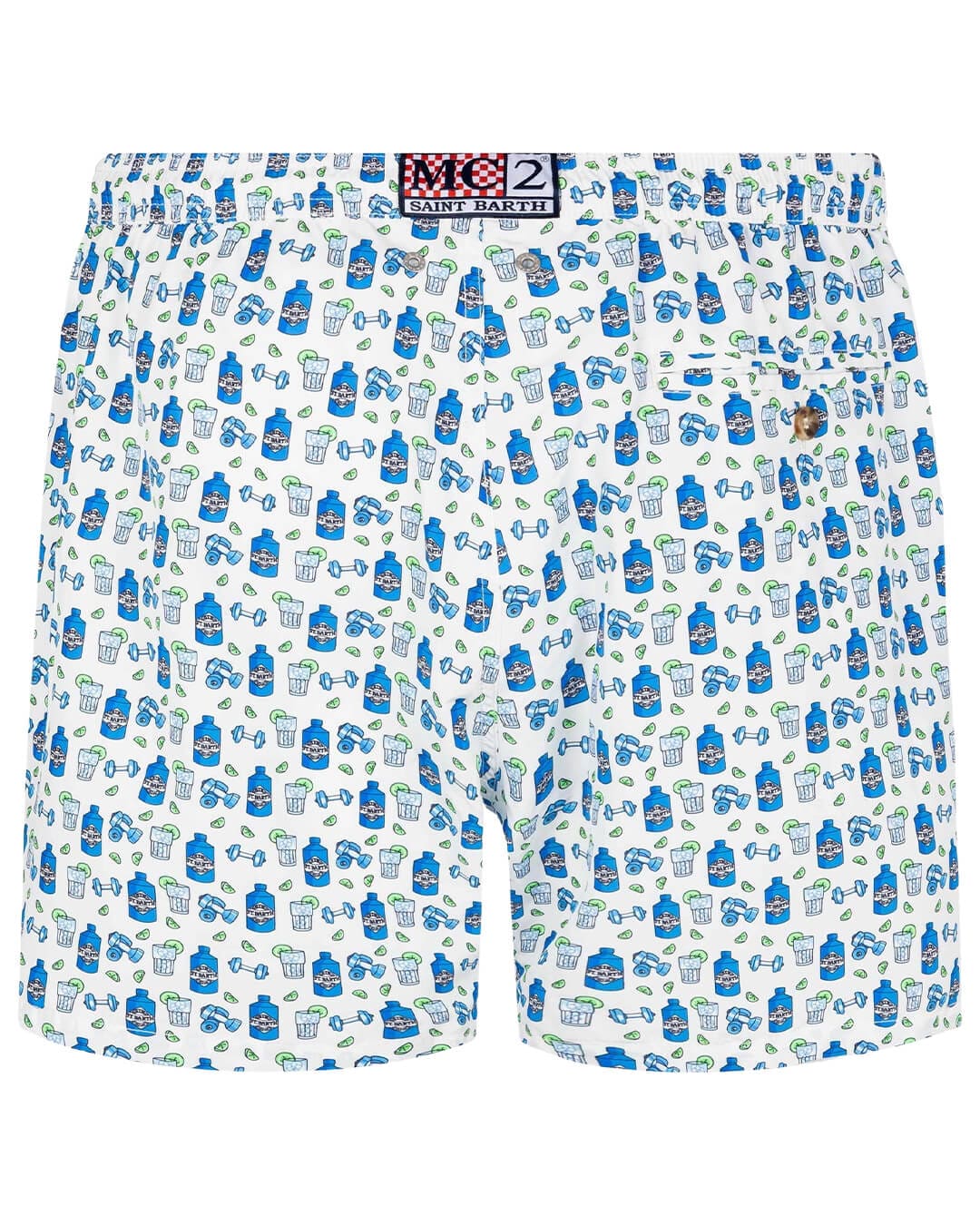 Mc2 Saint Barth Swimwear LIGHTING MICRO FANTASY ULTRALIGHT SWIM SHORT GIN GYM ST BARTH 01 05032H