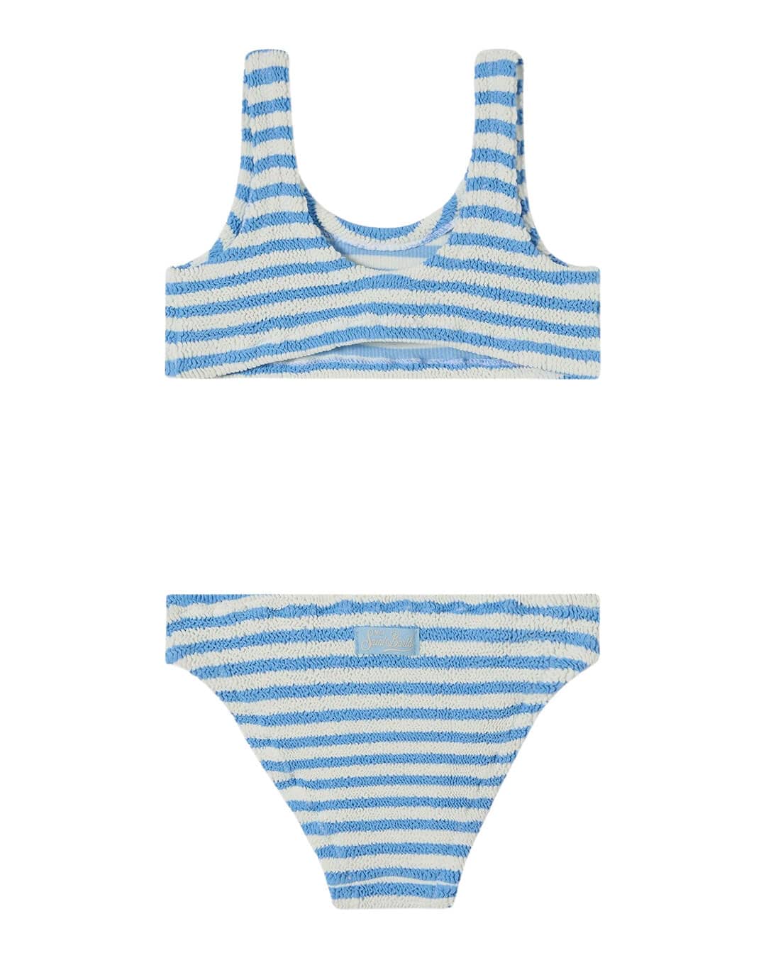MC2 Saint Barth Swimwear MC2 BAKER BLUE  STRIPES W CROP TANK BRALETTE BIKINI