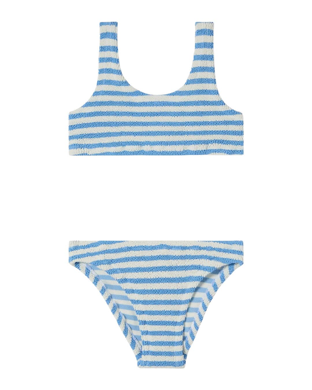 MC2 Saint Barth Swimwear MC2 BAKER BLUE  STRIPES W CROP TANK BRALETTE BIKINI