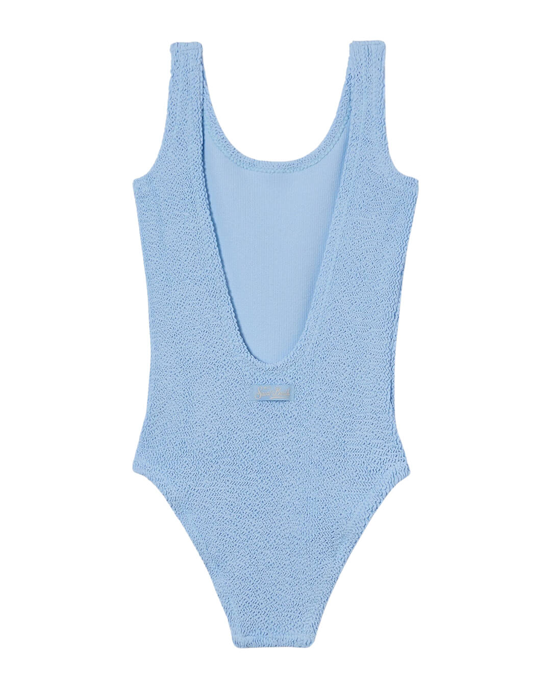 MC2 Saint Barth Swimwear MC2 CARA BLUE  CRINKLE CLASSIC ONE PIECE SWIMWEAR