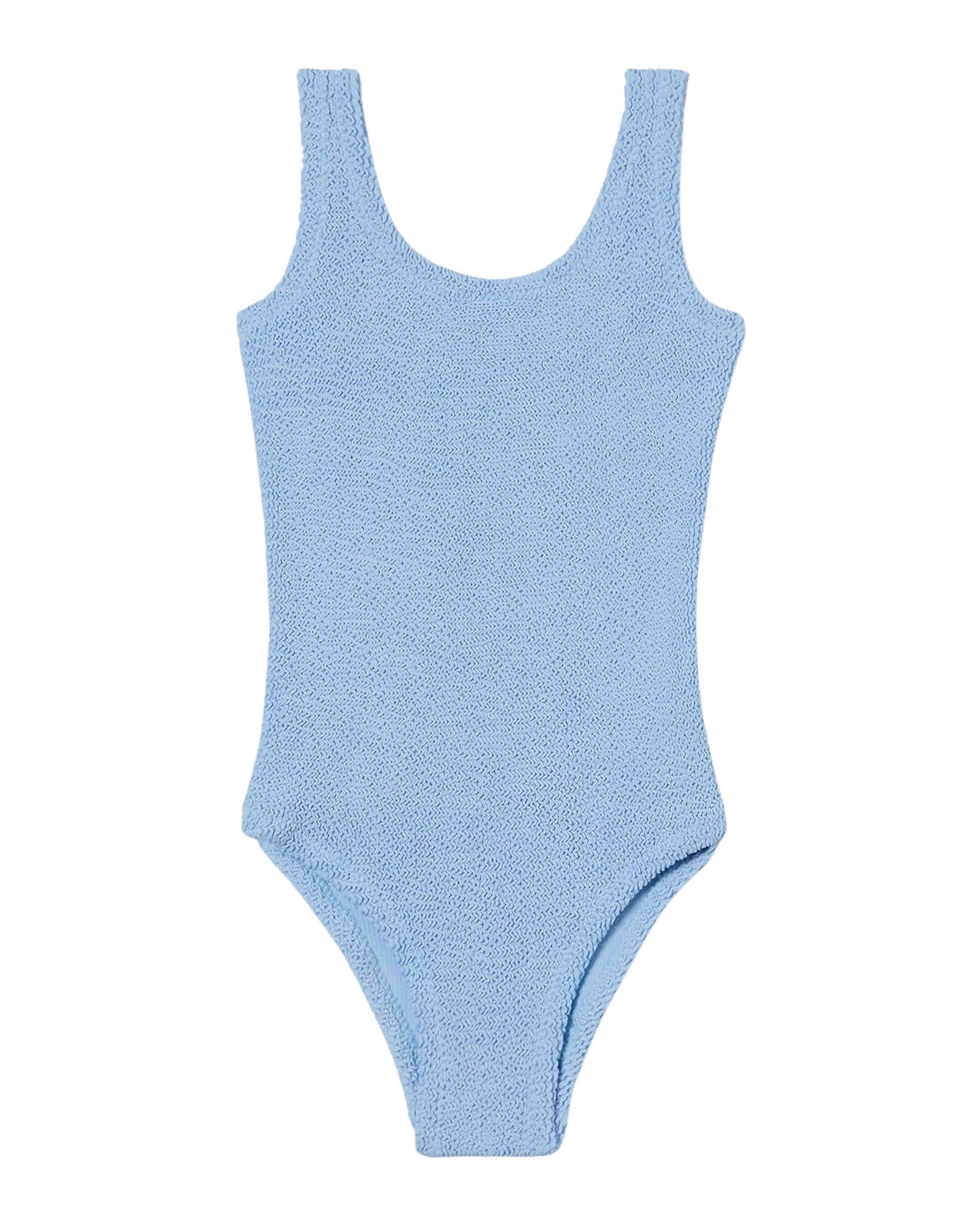 MC2 Saint Barth Swimwear MC2 CARA BLUE  CRINKLE CLASSIC ONE PIECE SWIMWEAR