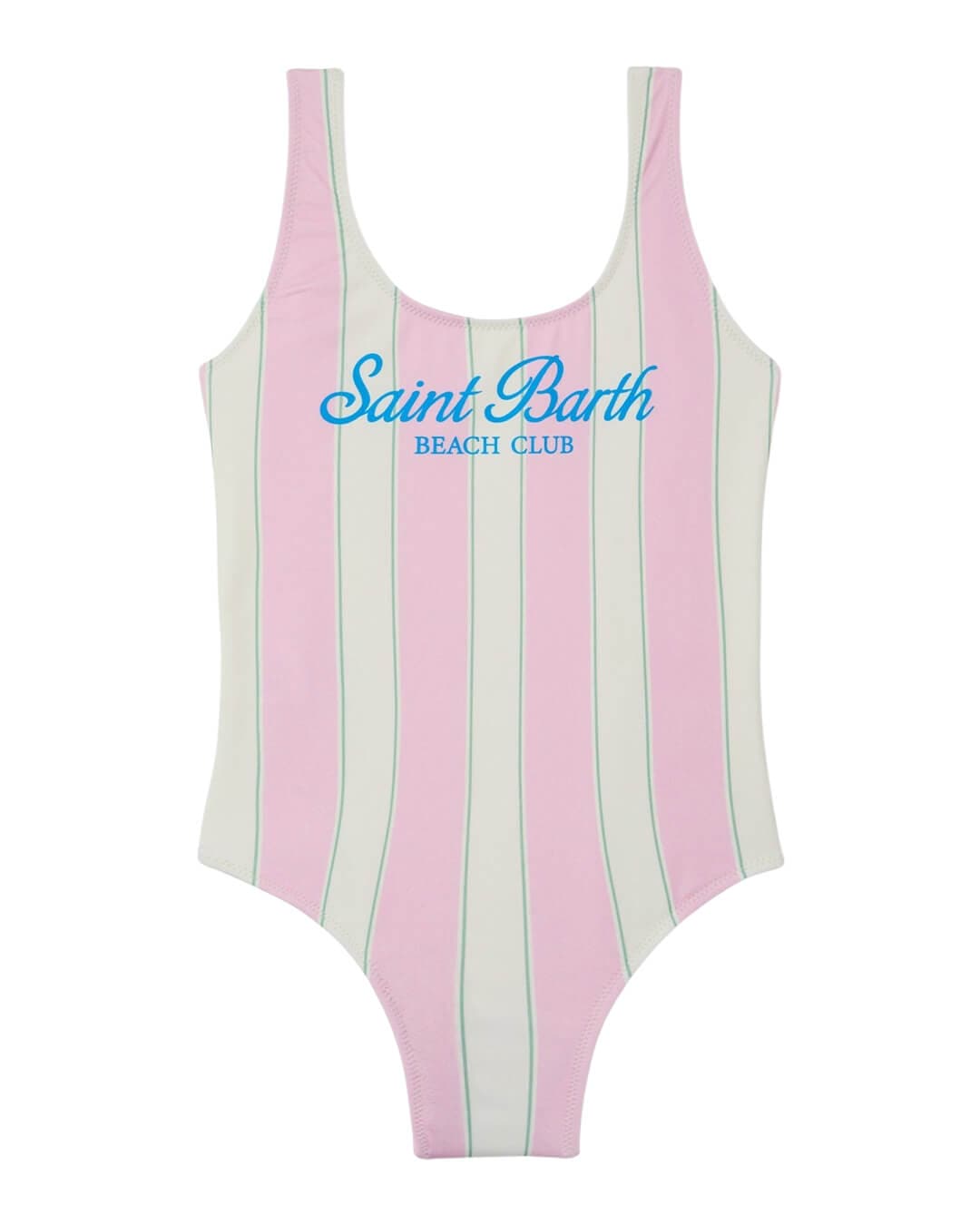 MC2 Saint Barth Swimwear MC2 CARA  PINK STRIPES  CLASSIC ONE PIECE SB BEACH SWIMWEAR