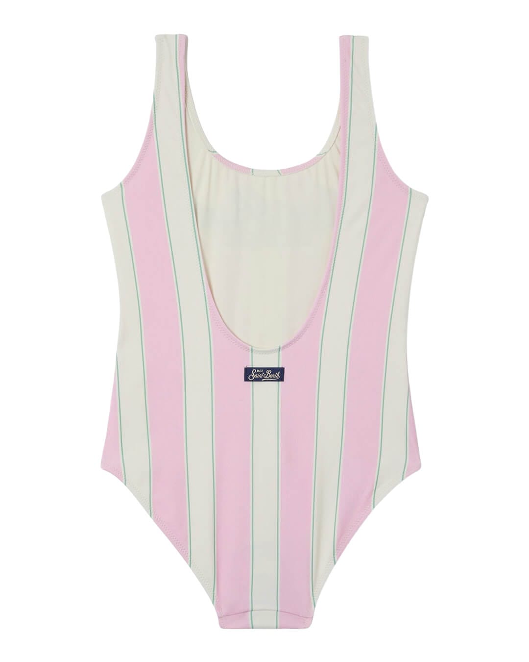 MC2 Saint Barth Swimwear MC2 CARA  PINK STRIPES  CLASSIC ONE PIECE SB BEACH SWIMWEAR