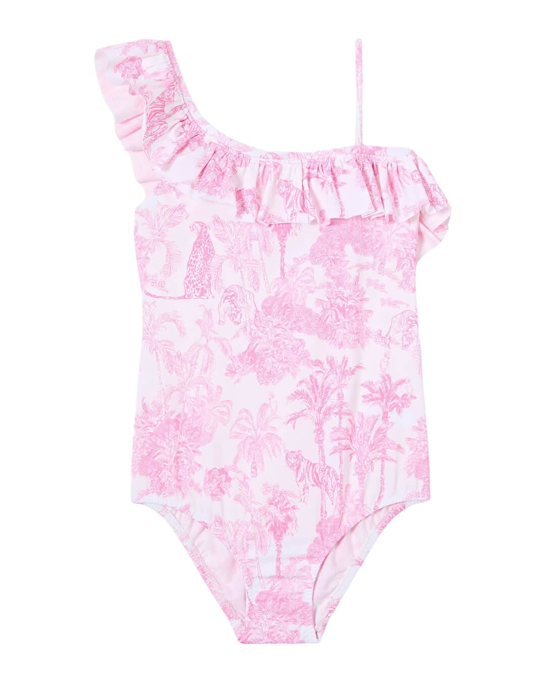 MC2 Saint Barth Swimwear MC2 CARIN PINK ONE SHOULDER ONE PIECE SWIMWEAR