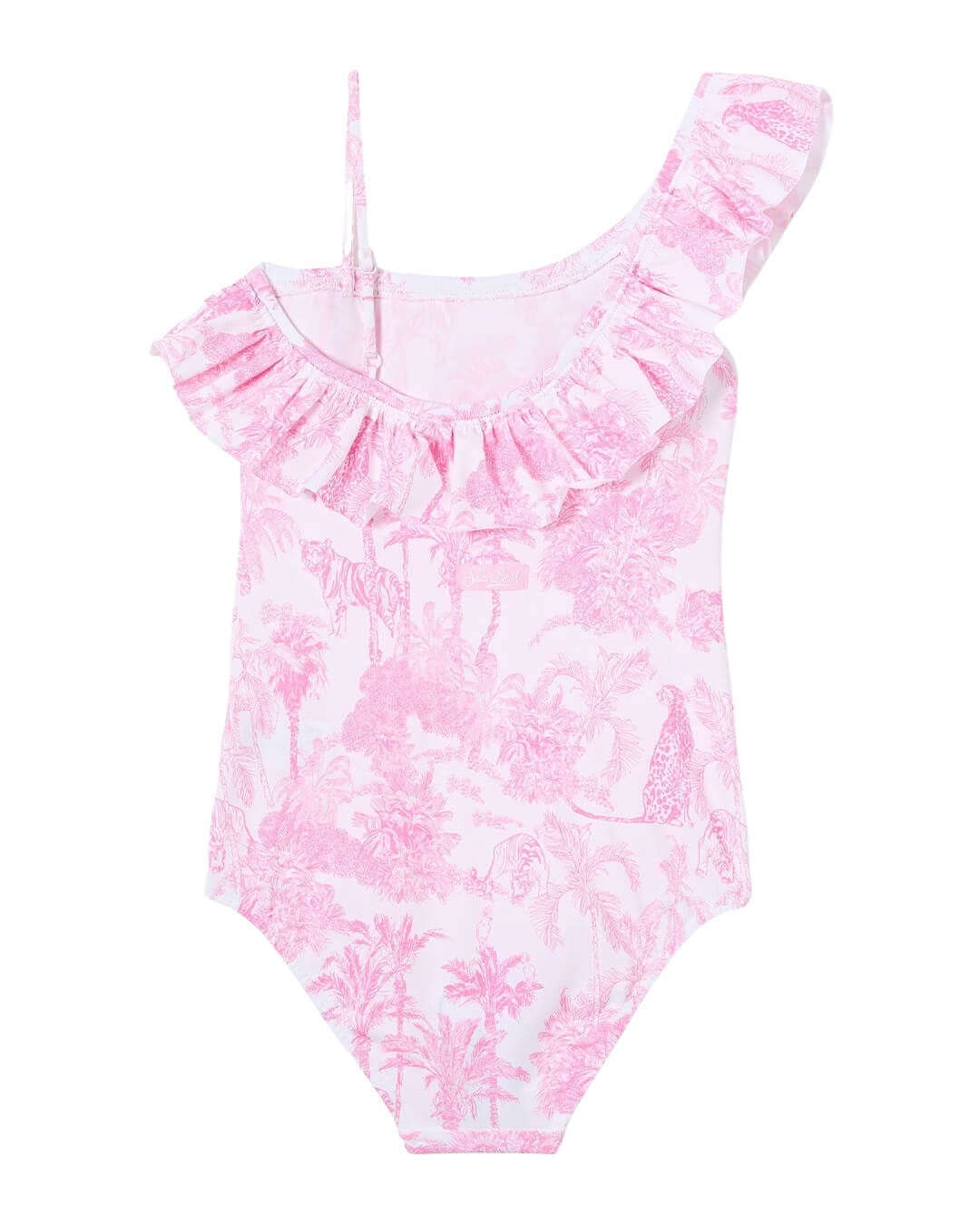 MC2 Saint Barth Swimwear MC2 CARIN PINK ONE SHOULDER ONE PIECE SWIMWEAR