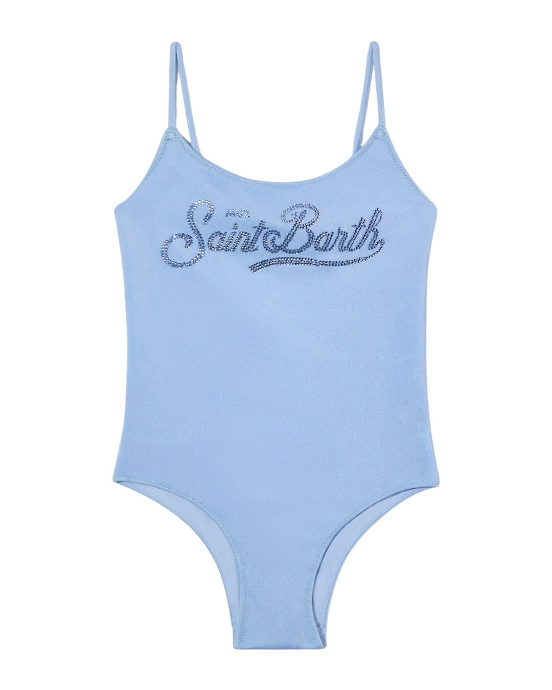 MC2 Saint Barth Swimwear MC2 CECILLE BLUE JR ROUND NECK ONE PIECE SWIMSUIT
