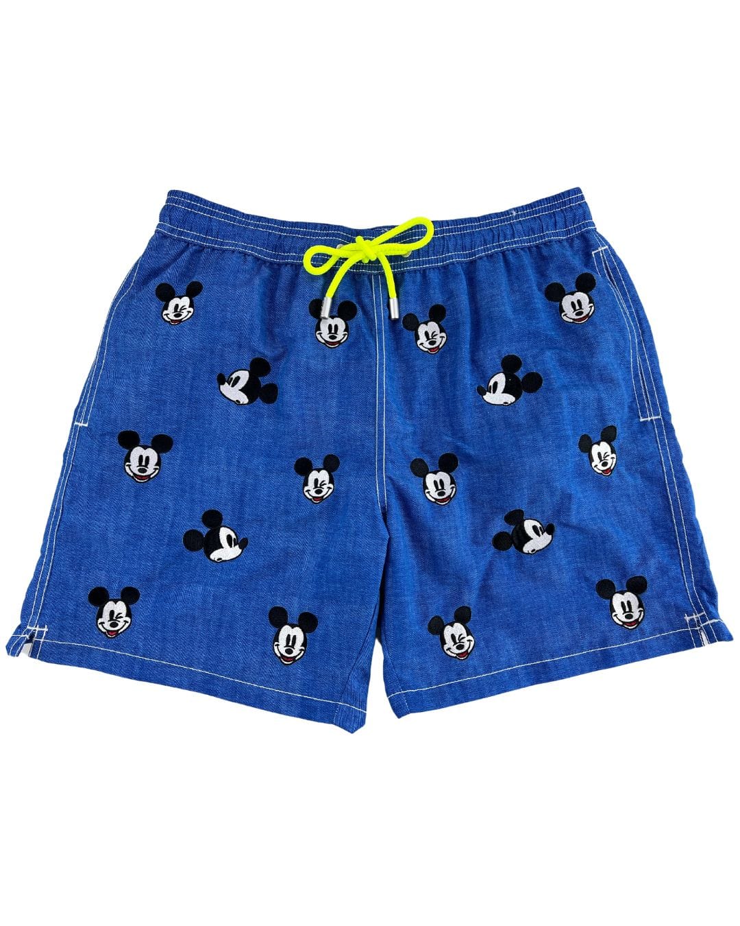 Mc2 Saint Barth Swimwear MC2 Denim Blue Mickey Mouse Classic Swim Shorts