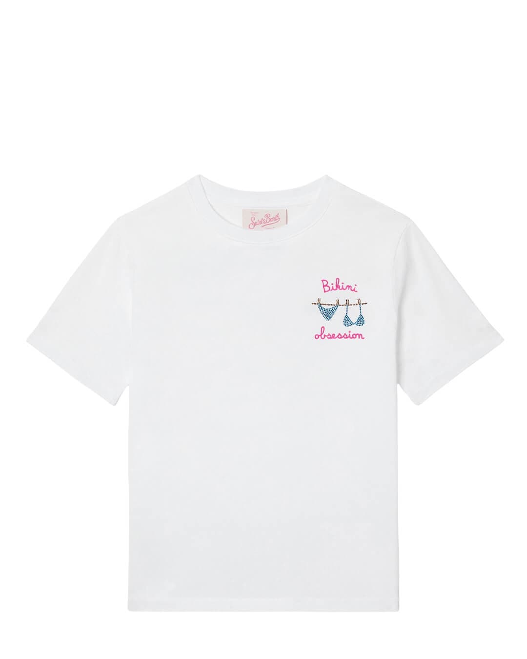 MC2 Saint Barth Swimwear MC2  Elly Girl Cotton T-shirt Bikini Obsession 01n Strass Emb 00279l