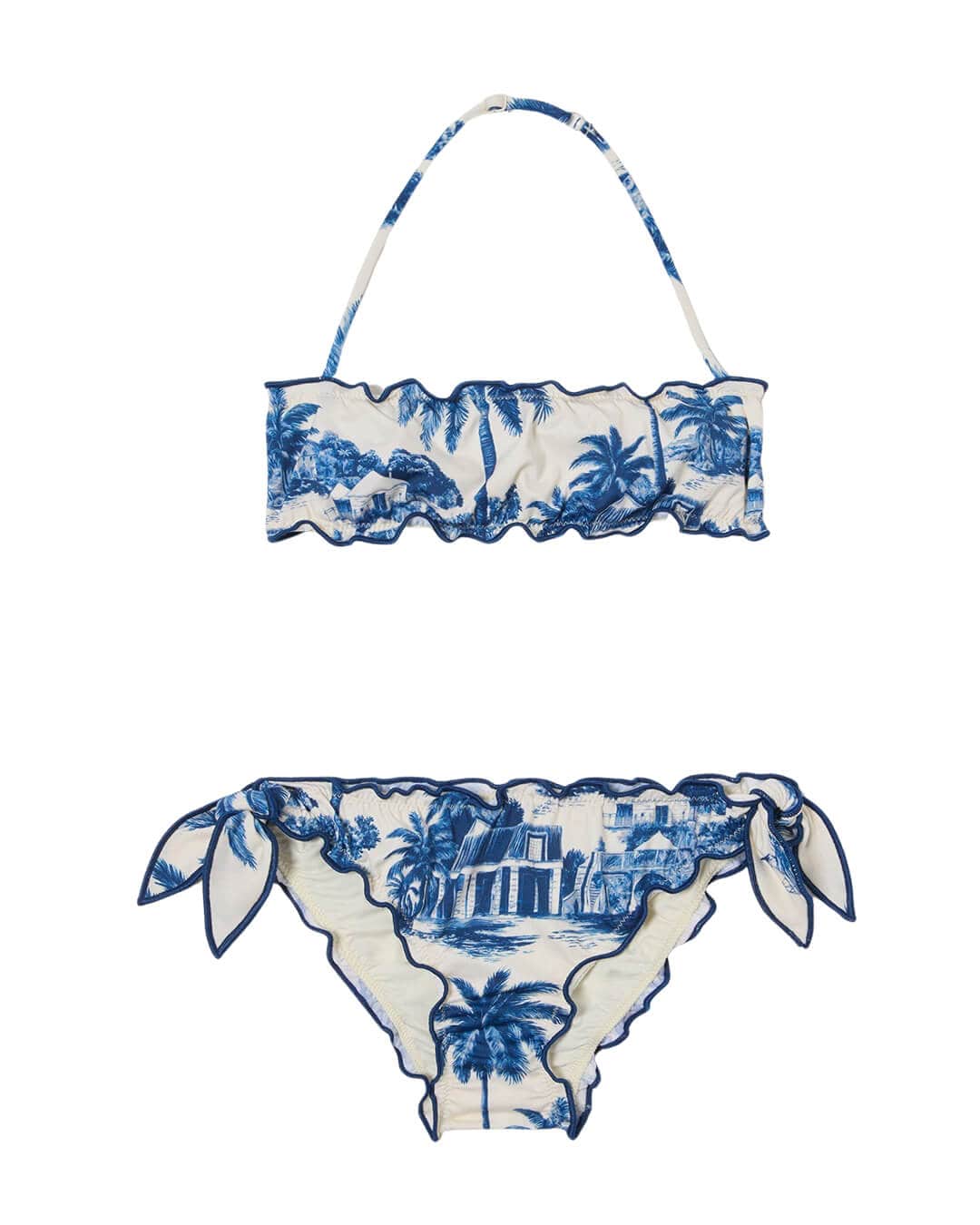 MC2 Saint Barth Swimwear MC2 Emy Bandeau Frou Frou Bikini Rd St Barth Jouy 1061 07498l