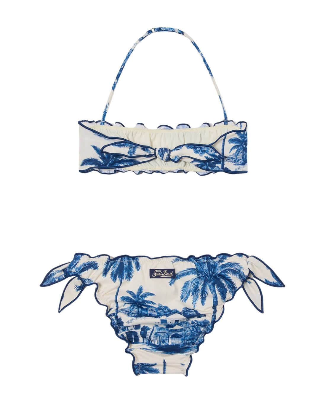 MC2 Saint Barth Swimwear MC2 Emy Bandeau Frou Frou Bikini Rd St Barth Jouy 1061 07498l
