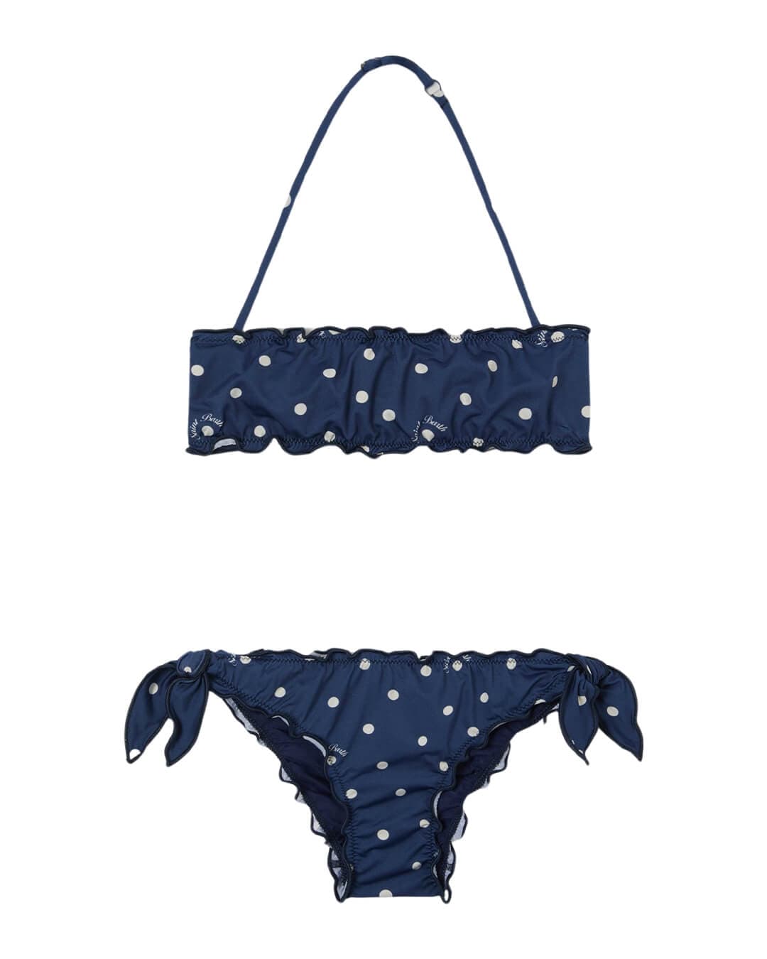 MC2 Saint Barth Swimwear MC2 EMY NAVY BANDEAU FROU FROU BIKINI