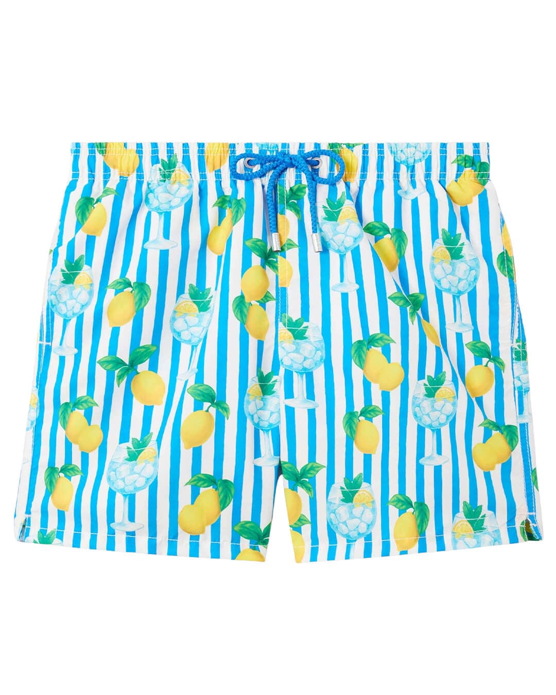 MC2 Saint Barth Swimwear MC2 Gustavia Classic Swim Short Gin Tonic Lemon Stripes
