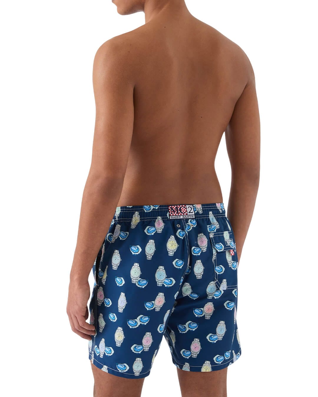 MC2 Saint Barth Swimwear MC2 GUSTAVIA CLASSIC SWIM SHORT PEARL WATCH